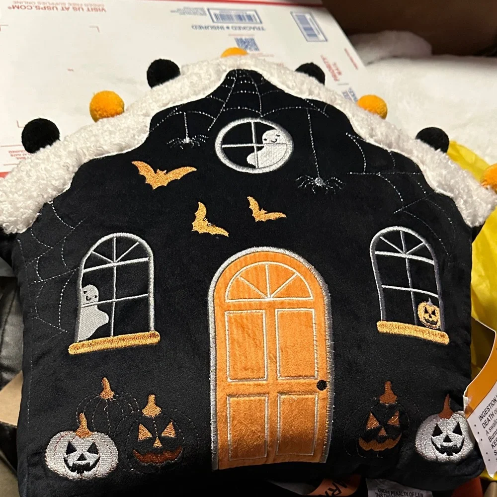 Haunted Mansion Halloween Pillow